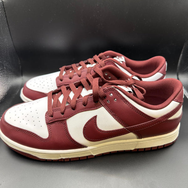 Men's Nike Dunk Low Retro White/Redwood-Gym Red (DV0833 115) Size 10.5 Men