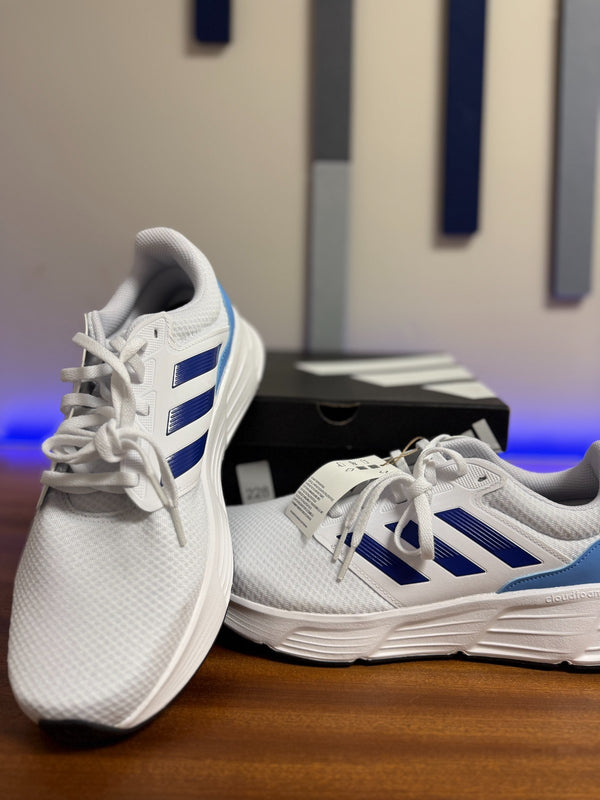 Adidas Galaxy 6 M, White/Blue, Men's Size 12, New in Box