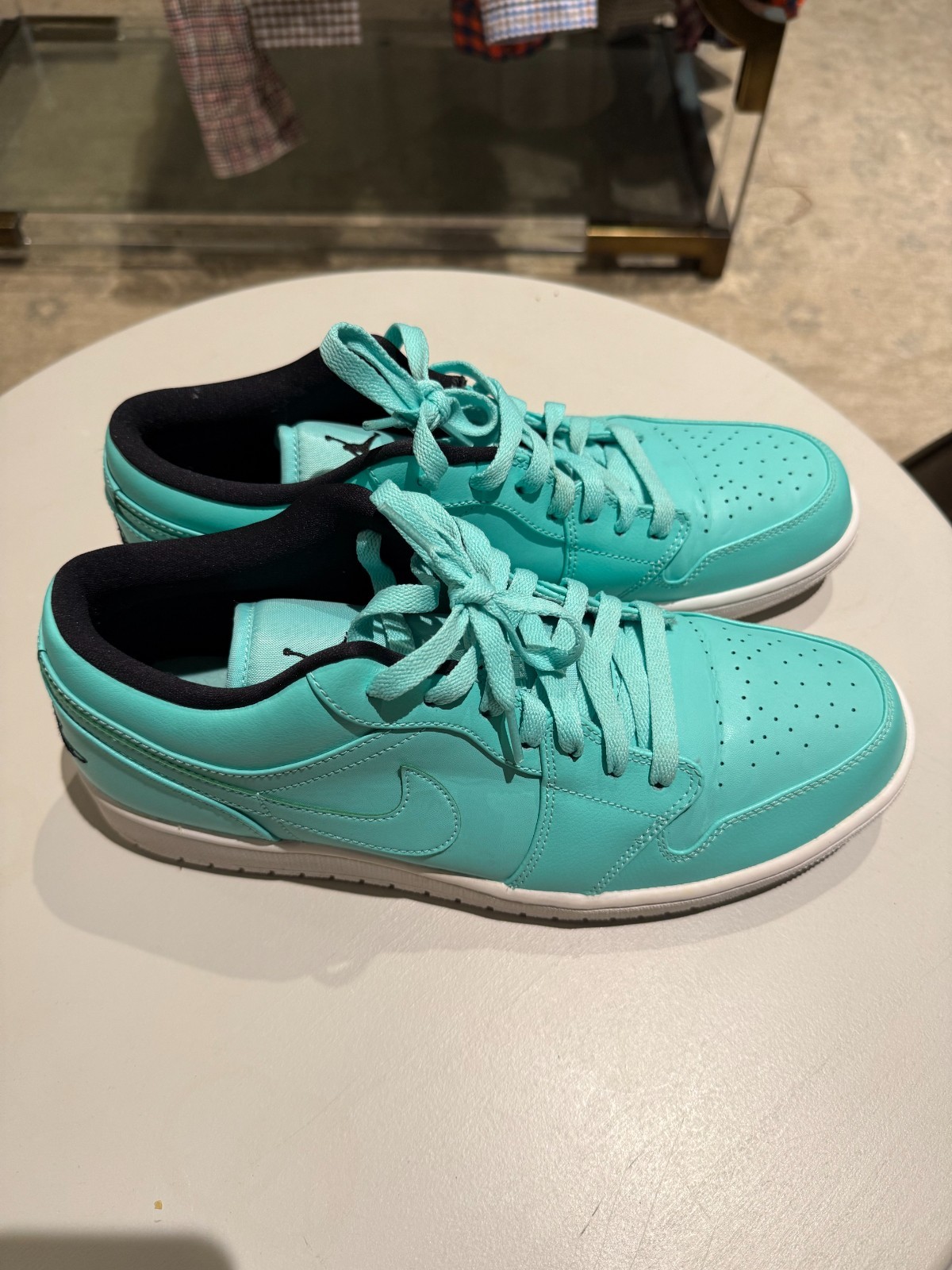 Nike Air Jordan 1 Retro Low HYPER TURQUOISE 2015 553558-304 sz 12 Men