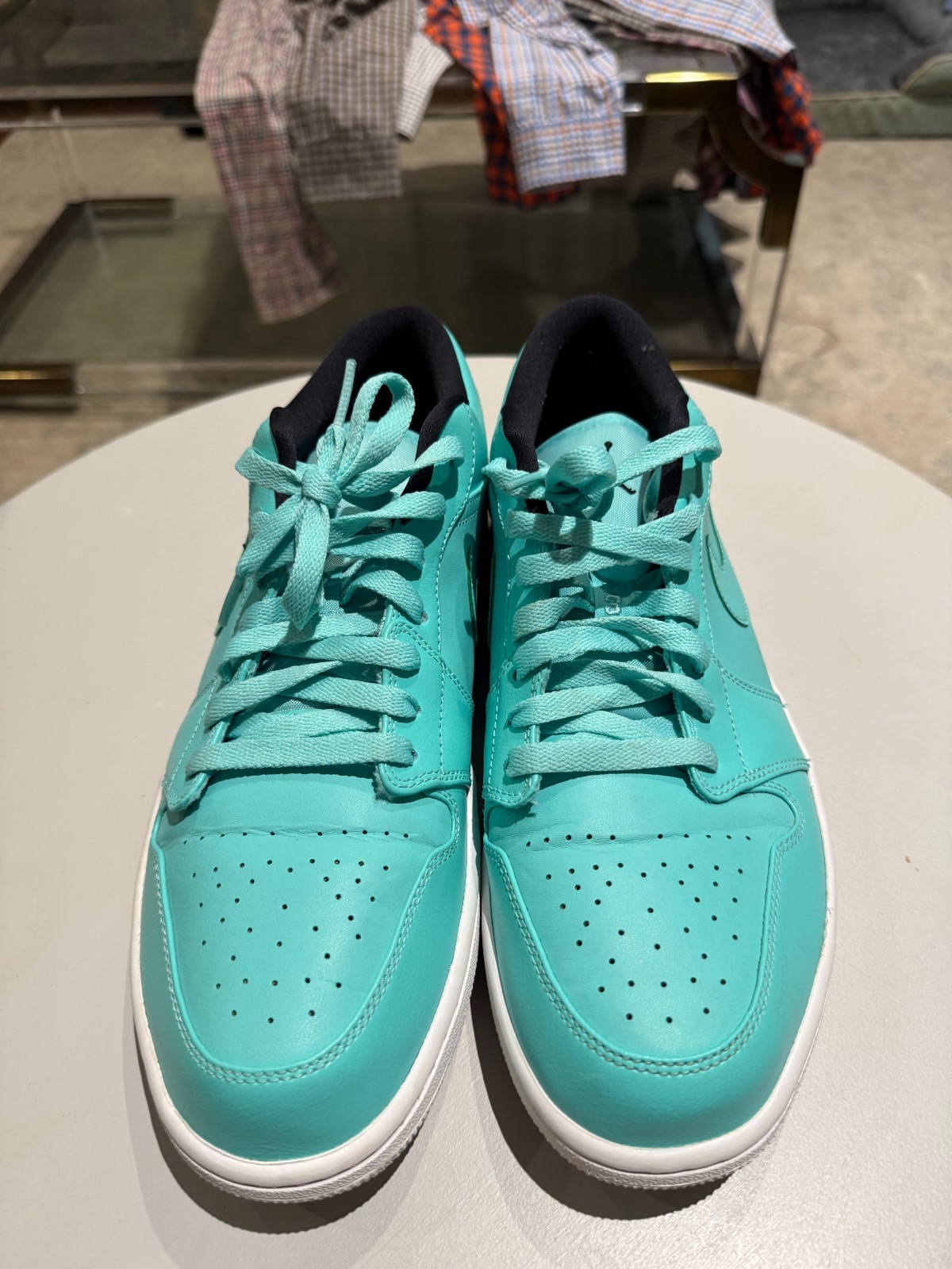 Nike Air Jordan 1 Retro Low HYPER TURQUOISE 2015 553558-304 sz 12 Men