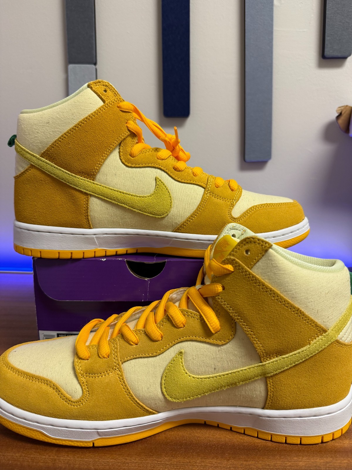 Nike SB Dunk High Pro Fruity Pack - Pineapple | Mens Size 12 | University Gold