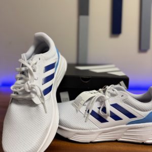 Adidas Galaxy 6 M, White/Blue, Men's Size 12, New in Box